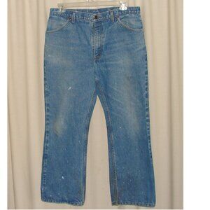 JC Penney Plain Pockets Vtg Mens JEANS, 38x31, USA, Grunge/Worn Workwear, A25